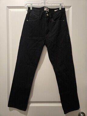 Frame Denim Le Piper High Rise Ankle Straight Leg Cropped Jeans - size 24